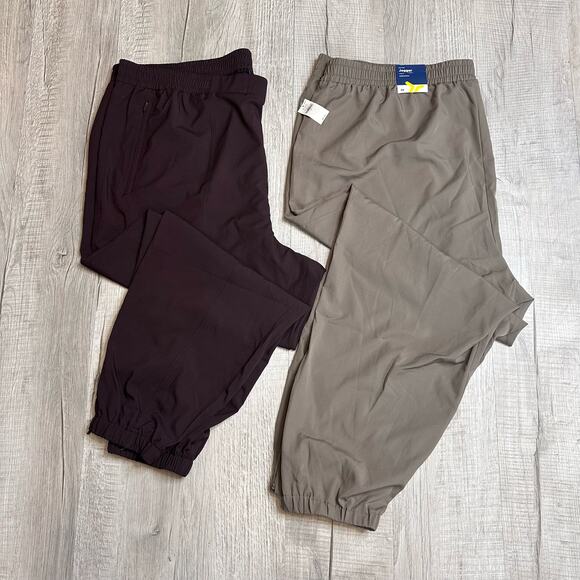 Old Navy Extra High Waisted Track Pant Women 3X Lot Zip Pockets Ankle Zip Jogger - Picture 1 of 12